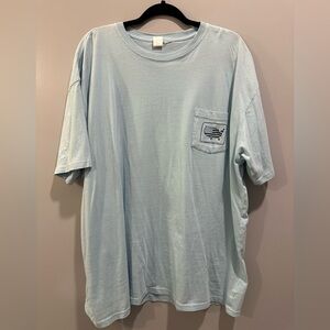 American Co Peach State Pride Short Sleeve Logo Tee Size XL Blue